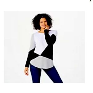 Belle by Kim Gravel colorblocked sweater